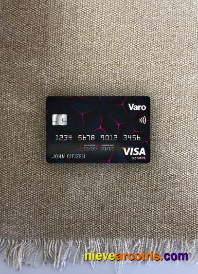 USA California Varo bank visa signature card photolook